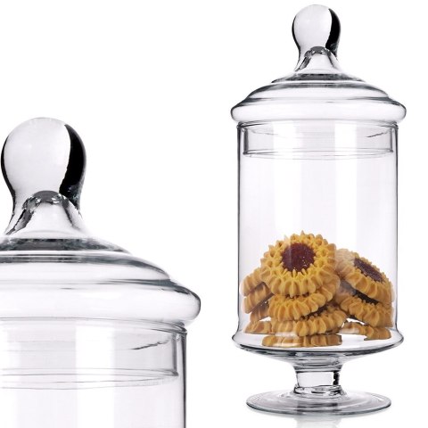 Pojemnik pudełko na ciastka ciasteczka słodycze szklany 1.5L EXCELLENT HOUSEWARE 259355 Pojemnik pudełko na ciastka ciasteczka słodycze szklany 1.5L EXCELLENT HOUSEWARE 259355