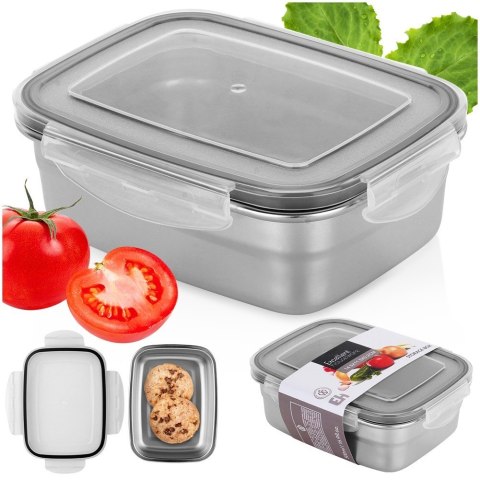 Pojemnik stalowy na żywność z pokrywką i uszczelką 500 ml EXCELLENT HOUSEWARE 229212 Pojemnik stalowy na żywność z pokrywką i uszczelką 500 ml EXCELLENT HOUSEWARE 229212