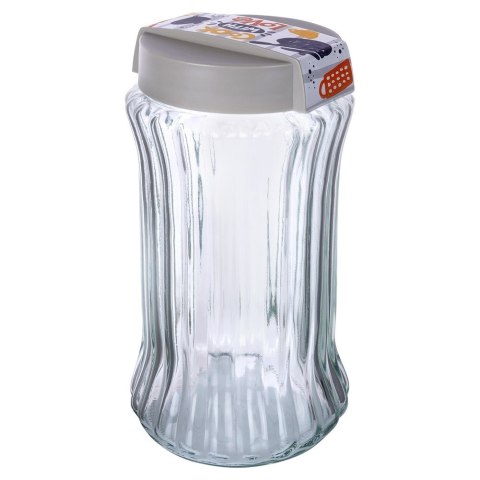 Pojemnik szklany na produkty suche sypkie płatki makaron sól 1.6L EXCELLENT HOUSEWARE 259386 Pojemnik szklany na produkty suche sypkie płatki makaron sól 1.6L EXCELLENT HOUSEWARE 259386