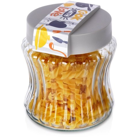 Pojemnik szklany na produkty suche sypkie płatki makaron sól 900 ml EXCELLENT HOUSEWARE 259384 Pojemnik szklany na produkty suche sypkie płatki makaron sól 900 ml EXCELLENT HOUSEWARE 259384