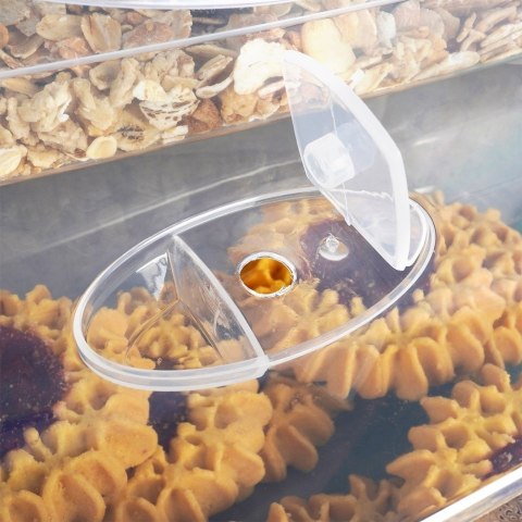 Pojemniki plastikowe na żywność z pokrywką i uszczelką 8-ele VILDE 229124 Pojemniki plastikowe na żywność z pokrywką i uszczelką 8-ele VILDE 229124