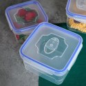 Pojemniki plastikowe na żywność z pokrywką i uszczelką 8-ele VILDE 229124