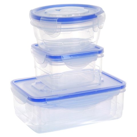 Pojemniki plastikowe na żywność z pokrywką i uszczelką 8-ele VILDE 229124 Pojemniki plastikowe na żywność z pokrywką i uszczelką 8-ele VILDE 229124