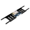Półka łazienkowa na wannę bambusowa czarna 68 cm BATHROOM SOLUTIONS 567007