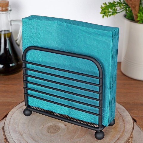 Serwetnik metalowy stojak na serwetki organizer pojemnik czarny 11.5x10cm VILDE 139317 Serwetnik metalowy stojak na serwetki organizer pojemnik czarny 11.5x10cm VILDE 139317