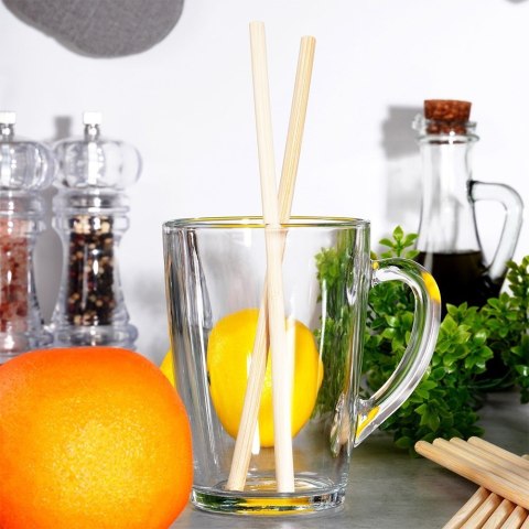 Słomki do picia drinków napojów bambusowe wielorazowe 20 szt VILDE 259669 Słomki do picia drinków napojów bambusowe wielorazowe 20 szt VILDE 259669