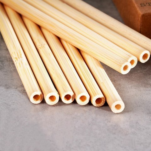 Słomki do picia drinków napojów bambusowe wielorazowe 20 szt VILDE 259669 Słomki do picia drinków napojów bambusowe wielorazowe 20 szt VILDE 259669