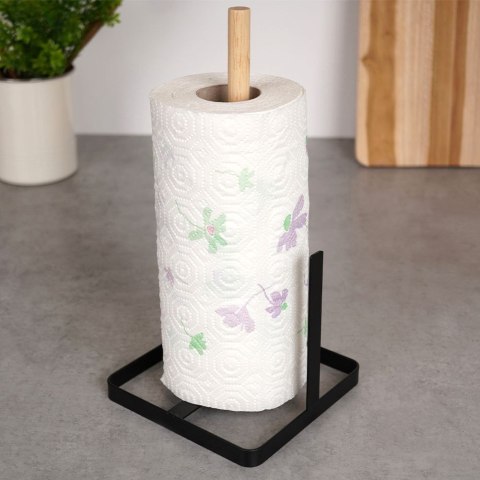 Stojak UCHWYT na ręcznik papierowy kuchenny drewniany 30cm VILDE 229093 Stojak UCHWYT na ręcznik papierowy kuchenny drewniany 30cm VILDE 229093