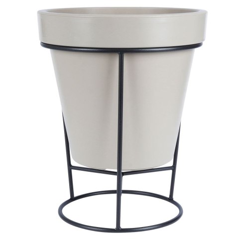 Stojak na doniczkę metalowy czarny dwustronny 37x41 cm VILDE 339464 Stojak na doniczkę metalowy czarny dwustronny 37x41 cm VILDE 339464