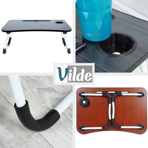 Stolik pod laptop tablet śniadaniowy składany do łóżka na łóżko VILDE 568017 Stolik pod laptop tablet śniadaniowy składany do łóżka na łóżko VILDE 568017