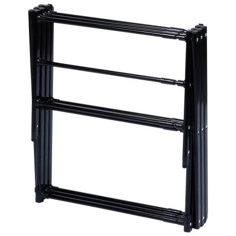 Suszarka na pranie metalowa czarna pionowa rozsuwana 47-78x94cm VILDE 568025 Suszarka na pranie metalowa czarna pionowa rozsuwana 47-78x94cm VILDE 568025