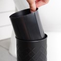 Szczotka do czyszczenia WC toalety z pojemnikiem stojakiem metalowa czarna VILDE 569962
