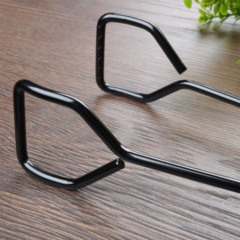 SZCZYPCE GRILLOWE KUCHENNE DO GRILLA NA GRILL METALOWE CZARNE 31.5CM BBQ 489164