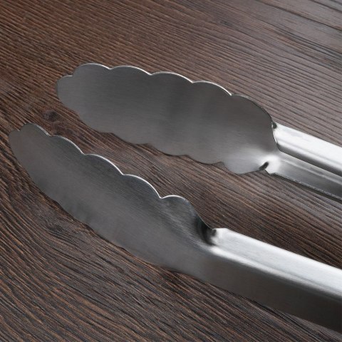 SZCZYPCE GRILLOWE KUCHENNE DO GRILLA NA GRILL STALOWE 39CM BBQ 489166