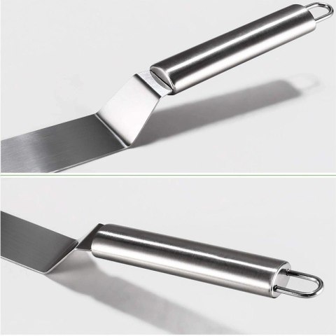 Szpatuła cukiernicza do krojenia serwowania ciasta tortu nóż metalowa 38CM BRUNBESTE BB-3071