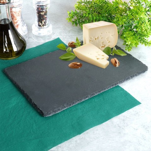 Taca do serwowania kamienna łupek prostokątna 30x20cm VILDE 139611 Taca do serwowania kamienna łupek prostokątna 30x20cm VILDE 139611