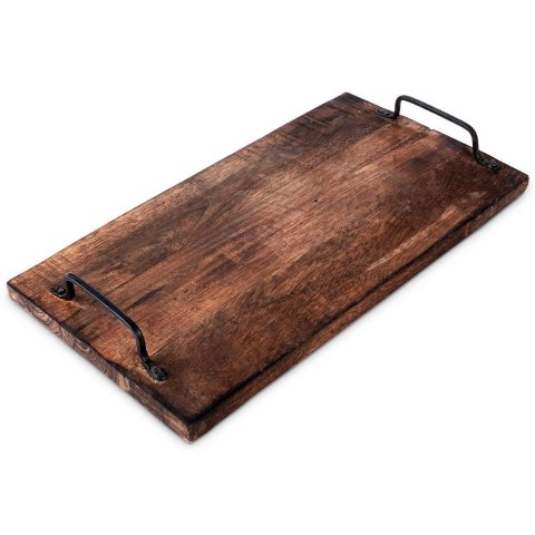 Taca do serwowania przekąsek drewniana z uchwytami 40.5x21.5cm VILDE 259023 Taca do serwowania przekąsek drewniana z uchwytami 40.5x21.5cm VILDE 259023