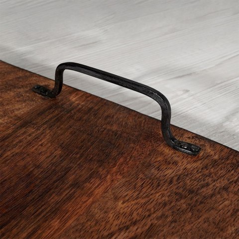 Taca do serwowania przekąsek drewniana z uchwytami duża 56x29.6cm VILDE 259024 Taca do serwowania przekąsek drewniana z uchwytami duża 56x29.6cm VILDE 259024