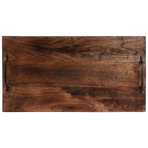 Taca do serwowania przekąsek drewniana z uchwytami duża 56x29.6cm VILDE 259024 Taca do serwowania przekąsek drewniana z uchwytami duża 56x29.6cm VILDE 259024
