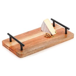 Taca drewniana do serwowania przekąsek z uchwytami 30x15.5cm VILDE 139741