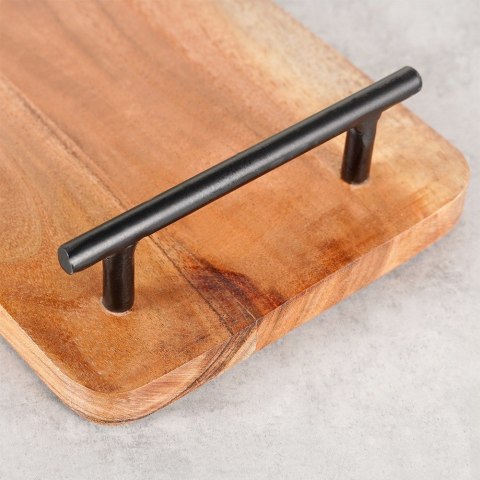 Taca drewniana do serwowania przekąsek z uchwytami 30x15.5cm VILDE 139741 Taca drewniana do serwowania przekąsek z uchwytami 30x15.5cm VILDE 139741