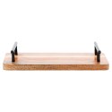 Taca drewniana do serwowania przekąsek z uchwytami 30x15.5cm VILDE 139741