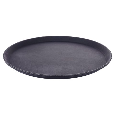 Taca kelnerska antypoślizgowa tacka do serwowania czarna 35cm VILDE 139623 Taca kelnerska antypoślizgowa tacka do serwowania czarna 35cm VILDE 139623