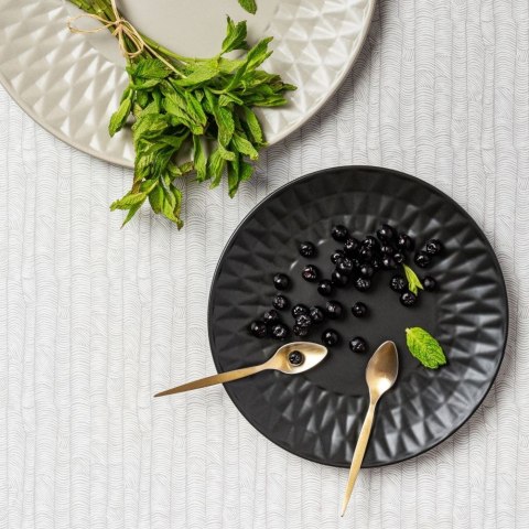 Talerz deserowy ceramiczny czarny SOHO 20cm NAVA 10-141-121