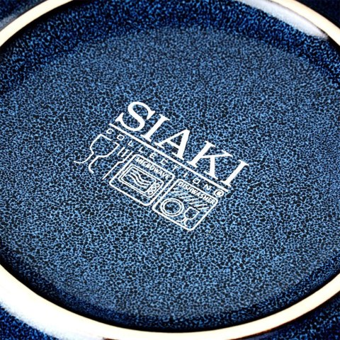 Talerz deserowy ceramiczny granatowy 22cm SIAKI COLLECTION 139707