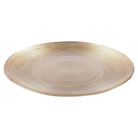 Talerz deserowy szklany złoty 21cm VILDE 139265 Talerz deserowy szklany złoty 21cm VILDE 139265