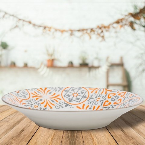 Talerz obiadowy głęboki porcelanowy MAIOLICA 23cm 650ml NAVA 10-099-133