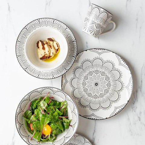 Talerz obiadowy głęboki porcelanowy MAYA 22.5cm 700ml NAVA 10-099-353