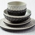 Talerz obiadowy płytki ceramiczny czarny SOHO 27cm NAVA 10-141-120