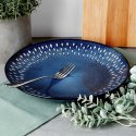 Talerz obiadowy płytki ceramiczny granatowy 28cm SIAKI COLLECTION 139708