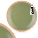 Talerz obiadowy płytki ceramiczny zielony ARTHENA GREEN 27cm NAVA 10-141-060