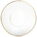 Talerz obiadowy płytki szklany złoty patera 30cm VILDE 139722