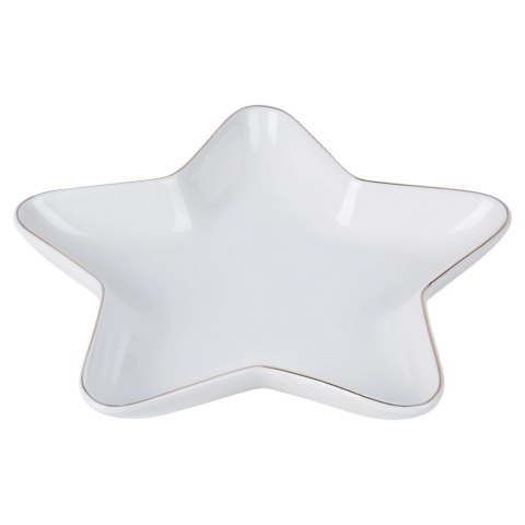 Talerz porcelanowy do serwowania przekąsek gwiazda 18cm VILDE 139094 Talerz porcelanowy do serwowania przekąsek gwiazda 18cm VILDE 139094