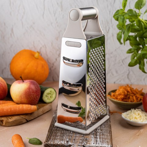 Tarka do warzyw, 4-stronna, stal nierdzewna, KINGHOFF KH-1989