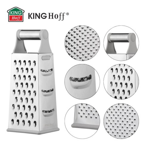 Tarka do warzyw, 4-stronna, stal nierdzewna, KINGHOFF KH-1989