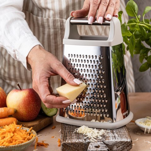 Tarka do warzyw, 4-stronna, stal nierdzewna, KINGHOFF KH-1990