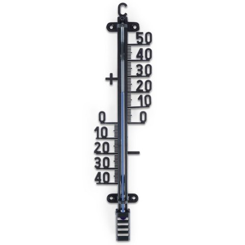 Termometr duży zewnętrzny i wewnętrzny analogowy czarny 25cm PROGARDEN 569666 Termometr duży zewnętrzny i wewnętrzny analogowy czarny 25cm PROGARDEN 569666
