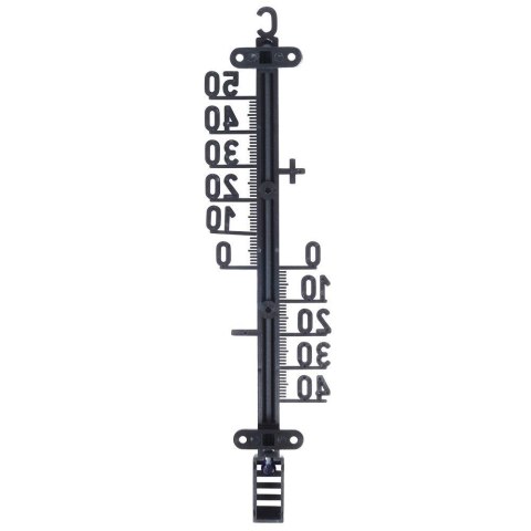 Termometr duży zewnętrzny i wewnętrzny analogowy czarny 25cm PROGARDEN 569666 Termometr duży zewnętrzny i wewnętrzny analogowy czarny 25cm PROGARDEN 569666