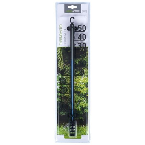 Termometr zewnętrzny duży na ścianę taras balkon czarny 41cm PROGARDEN 339087 Termometr zewnętrzny duży na ścianę taras balkon czarny 41cm PROGARDEN 339087