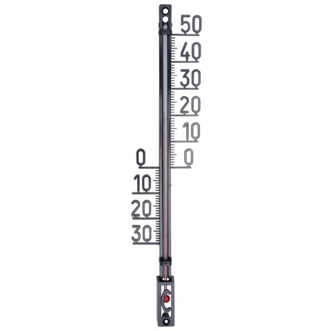 Termometr zewnętrzny i wewnętrzny do ogrodu duży czarny 27cm VILDE 569960 Termometr zewnętrzny i wewnętrzny do ogrodu duży czarny 27cm VILDE 569960