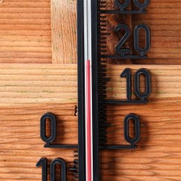 Termometr zewnętrzny i wewnętrzny do ogrodu duży czarny 27cm VILDE 569960