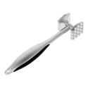 Tłuczek do mięsa kotletów młotek metalowy stalowy dwustronny srebrny BRUNBESTE BB-3507