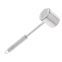 Tłuczek młotek do mięsa kotletów DUŻY metalowy srebrny BRUNBESTE BB-3336