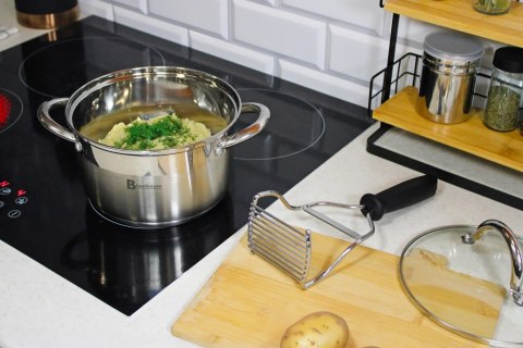 Ubijak do ziemniaków puree gotowanych warzyw tłuczek stal nierdzewna BRUNBESTE BB-3242