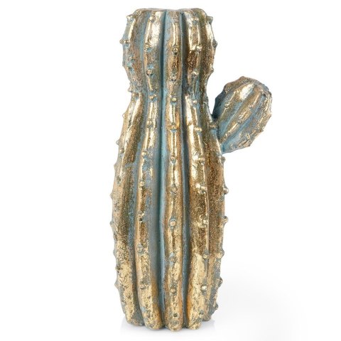 Wazon na kwiaty wysoki ceramiczny złoty kaktus 41.5cm VILDE 569931 Wazon na kwiaty wysoki ceramiczny złoty kaktus 41.5cm VILDE 569931
