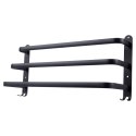 Wieszak ścienny na ręczniki uchwyt do wieszania METALOWY czarny 50cm VILDE 569706